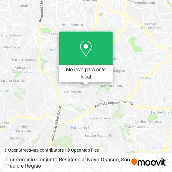 Condomínio Conjunto Residencial Novo Osasco mapa