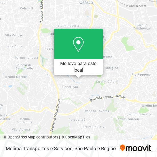 Mslima Transportes e Servicos mapa