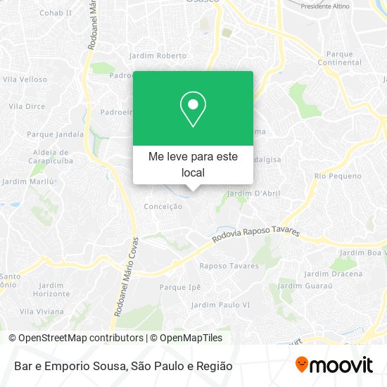 Bar e Emporio Sousa mapa