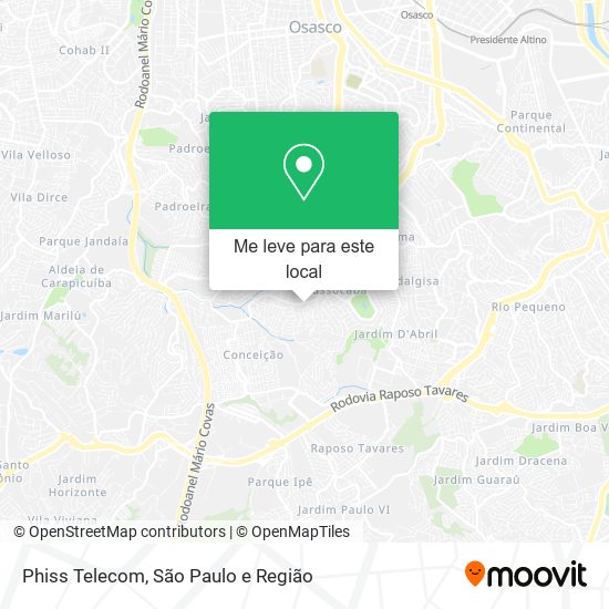 Phiss Telecom mapa
