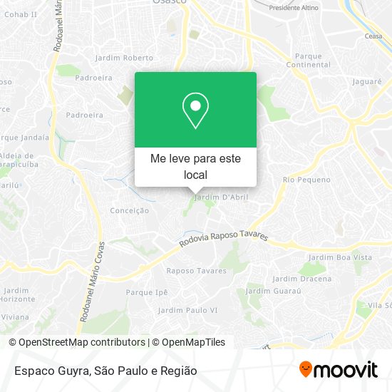 Espaco Guyra mapa