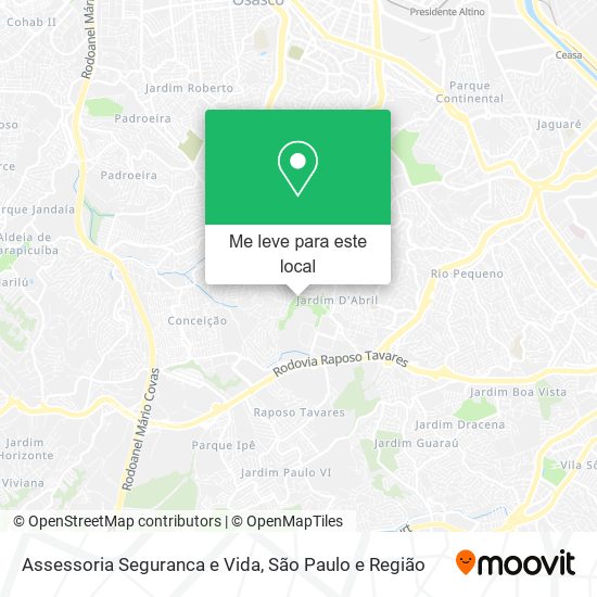 Assessoria Seguranca e Vida mapa