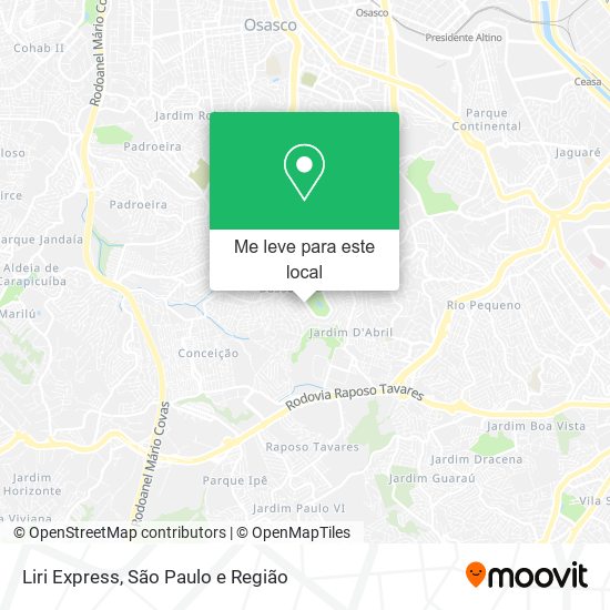 Liri Express mapa