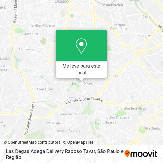 Las Degas Adega Delivery Raposo Tavar mapa