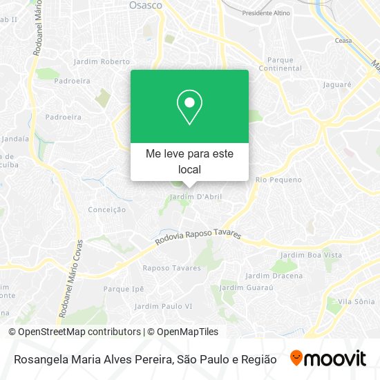 Rosangela Maria Alves Pereira mapa