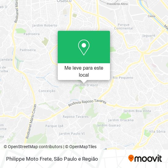 Philippe Moto Frete mapa