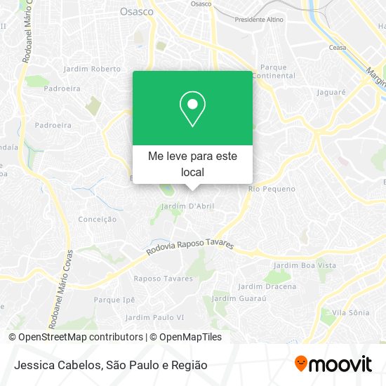 Jessica Cabelos mapa