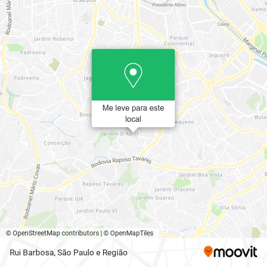 Rui Barbosa mapa