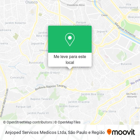 Anjoped Servicos Medicos Ltda mapa