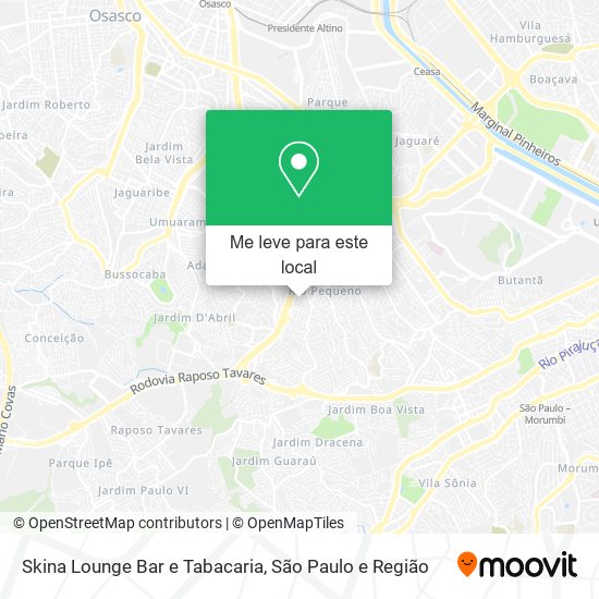 Skina Lounge Bar e Tabacaria mapa