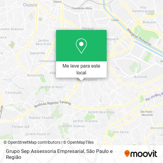 Grupo Sep Assessoria Empresarial mapa