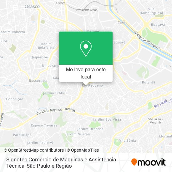 Signotec Comércio de Máquinas e Assistência Técnica mapa
