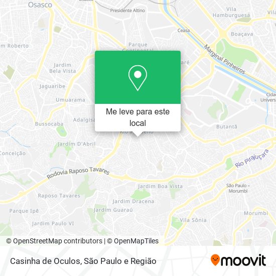 Casinha de Oculos mapa