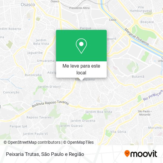 Peixaria Trutas mapa