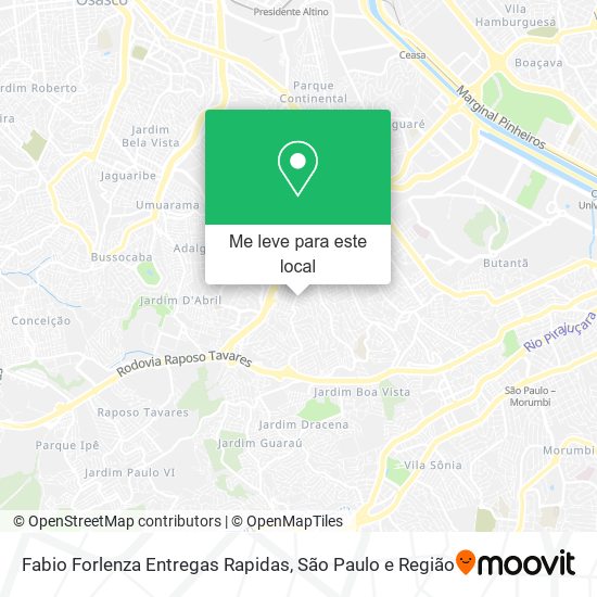 Fabio Forlenza Entregas Rapidas mapa