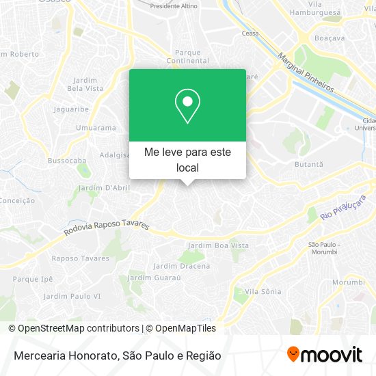 Mercearia Honorato mapa