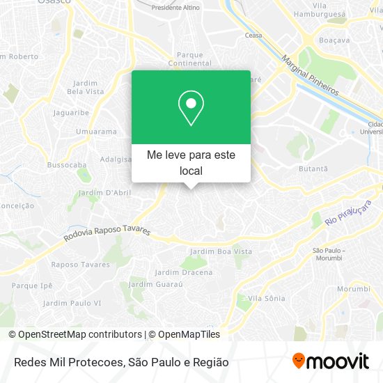 Redes Mil Protecoes mapa