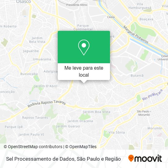 Sel Processamento de Dados mapa