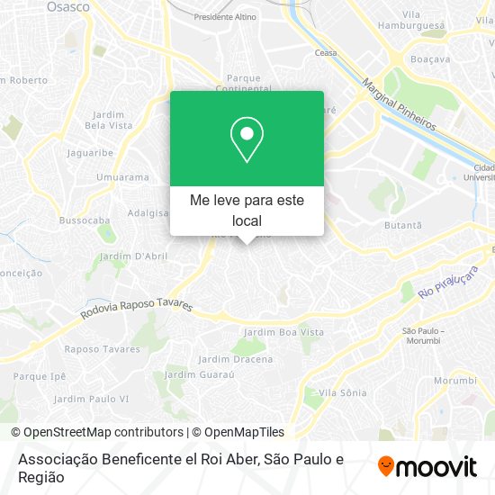 Associação Beneficente el Roi Aber mapa