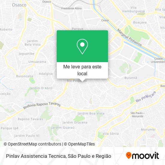 Pinlav Assistencia Tecnica mapa