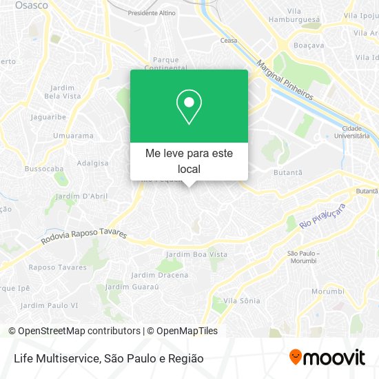 Life Multiservice mapa
