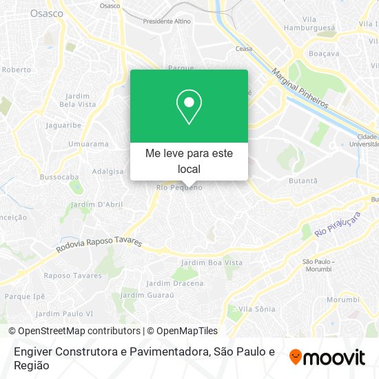 Engiver Construtora e Pavimentadora mapa