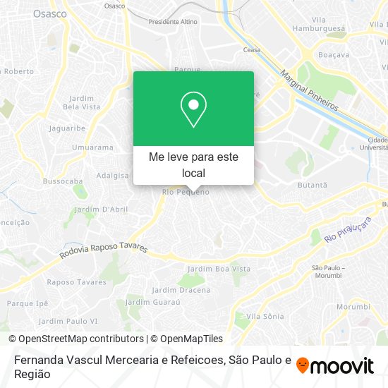 Fernanda Vascul Mercearia e Refeicoes mapa