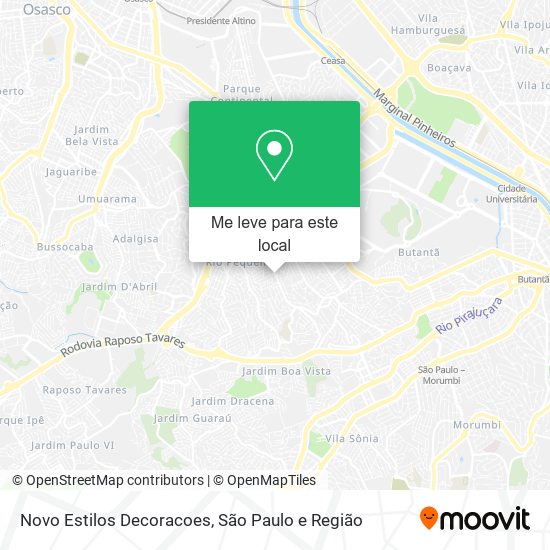 Novo Estilos Decoracoes mapa