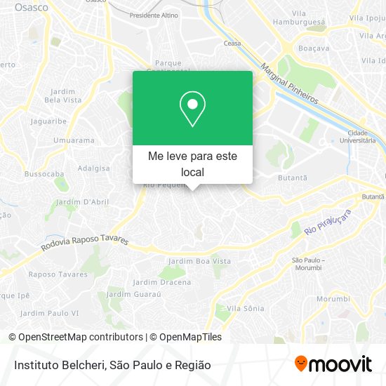 Instituto Belcheri mapa