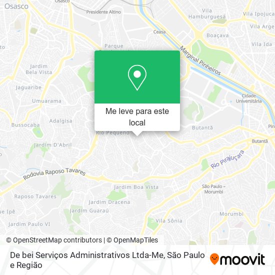 De bei Serviços Administrativos Ltda-Me mapa