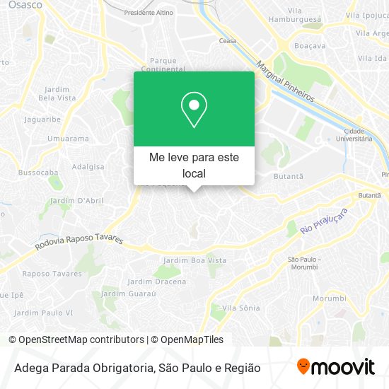Adega Parada Obrigatoria mapa
