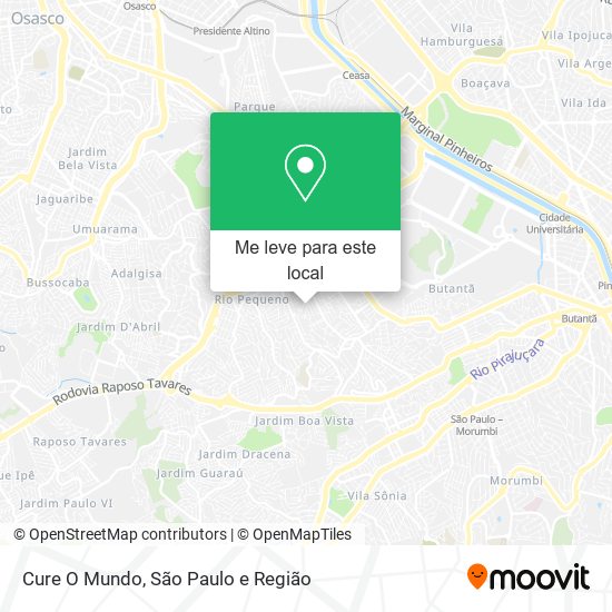 Cure O Mundo mapa