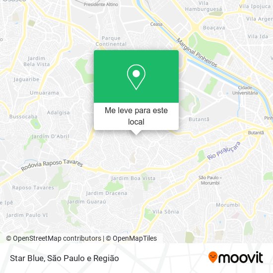 Star Blue mapa