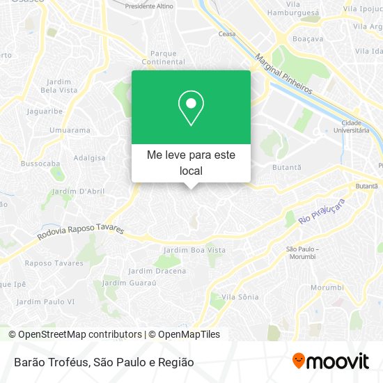 Barão Troféus mapa