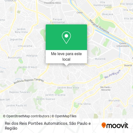 Rei dos Reis Portões Automáticos mapa