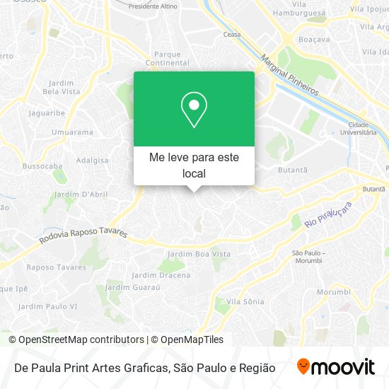 De Paula Print Artes Graficas mapa