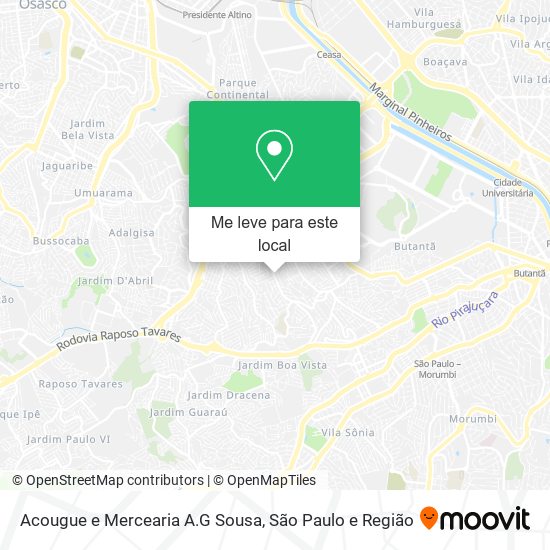Acougue e Mercearia A.G Sousa mapa