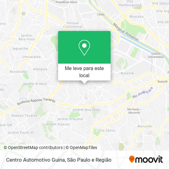 Centro Automotivo Guina mapa