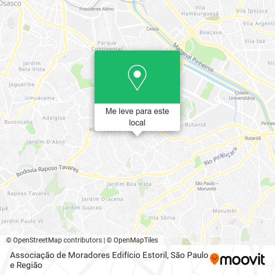Associação de Moradores Edifício Estoril mapa