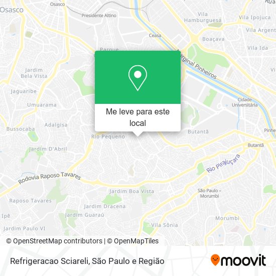 Refrigeracao Sciareli mapa