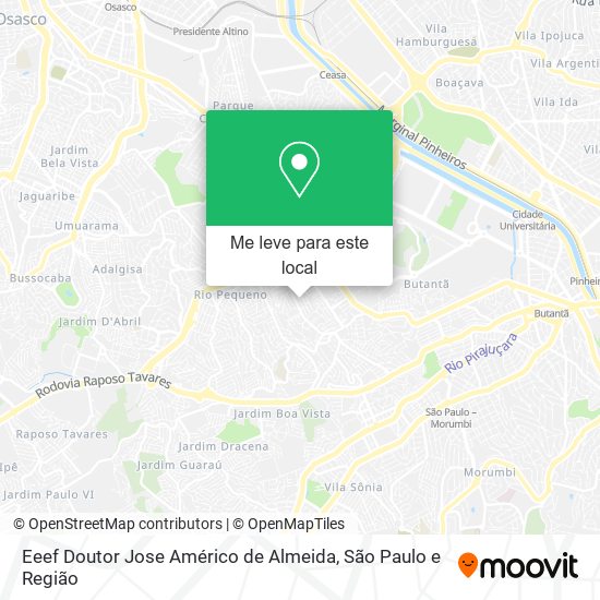 Eeef Doutor Jose Américo de Almeida mapa