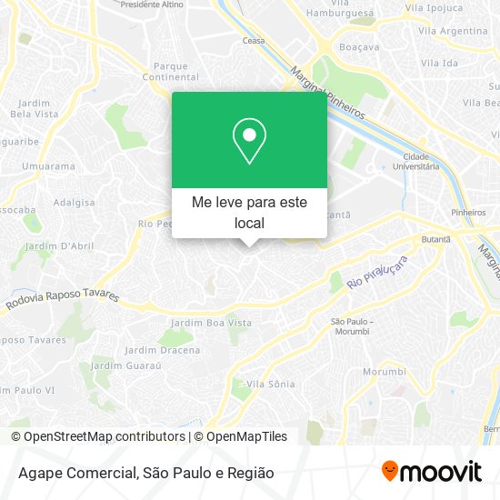 Agape Comercial mapa