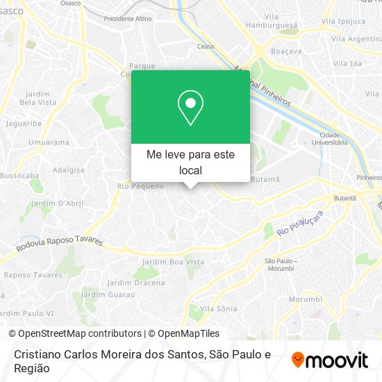 Cristiano Carlos Moreira dos Santos mapa