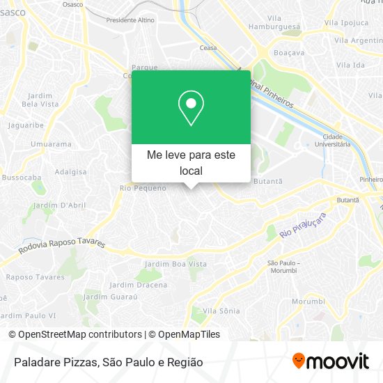 Paladare Pizzas mapa