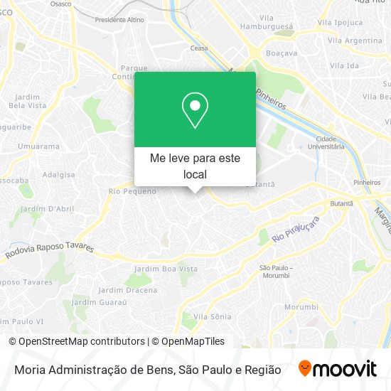 Moria Administração de Bens mapa