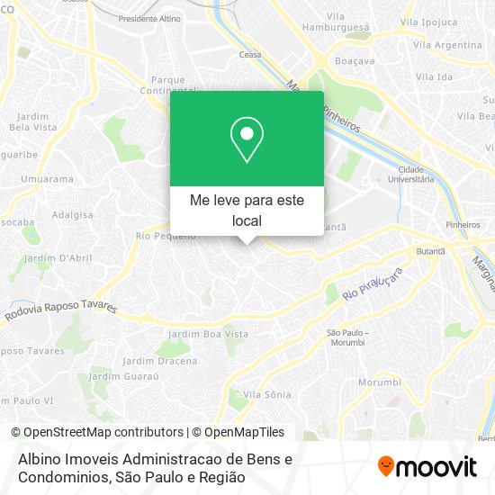 Albino Imoveis Administracao de Bens e Condominios mapa