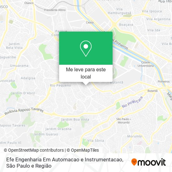 Efe Engenharia Em Automacao e Instrumentacao mapa