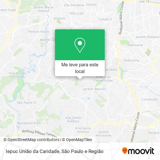 Iepuc União da Caridade mapa