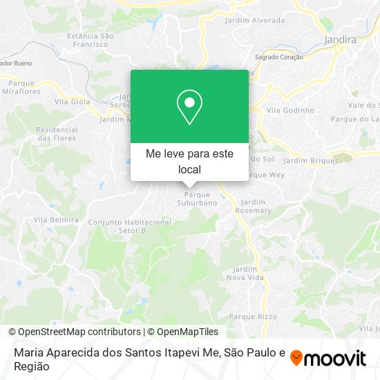 Maria Aparecida dos Santos Itapevi Me mapa