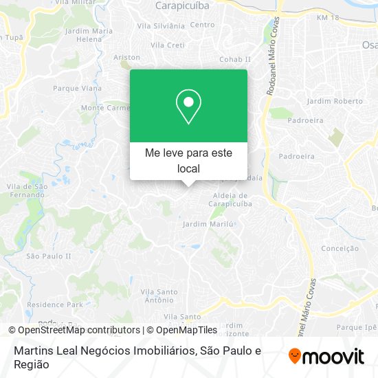 Martins Leal Negócios Imobiliários mapa